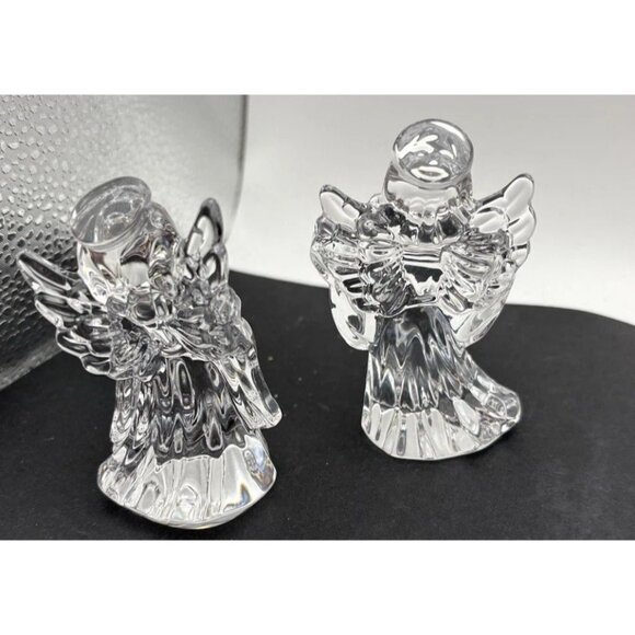 Marquis Waterford Crystal Angels with Lyre And Harp Set Of 2 - Picture 5 of 5